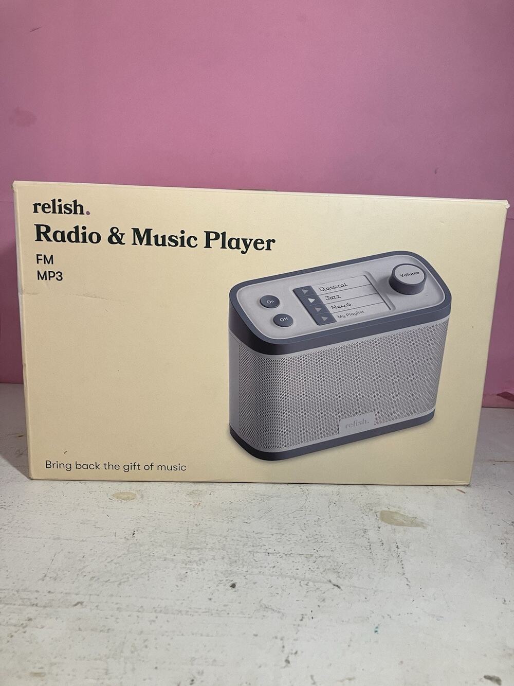 Relish Dementia and Alzheimer’s Simple Portable Radio and Music Player RD002US